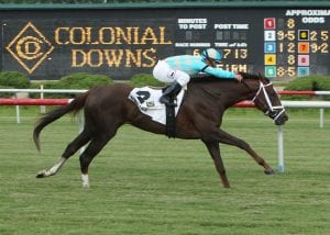 CHANNEL_LADY_The_15th_Running_of_the_Edward_P_Evans_All_Along_-_Gr_III_06-22-13_CNL_Action_Finish