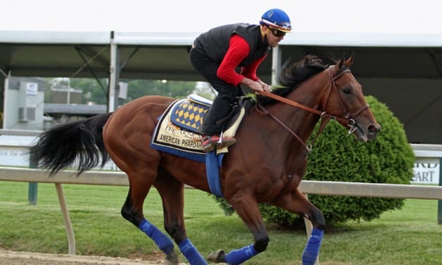 Thoroughbred Aftercare Alliance honorary Preakness postmaster