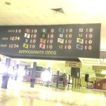 July wagering handle down slightly